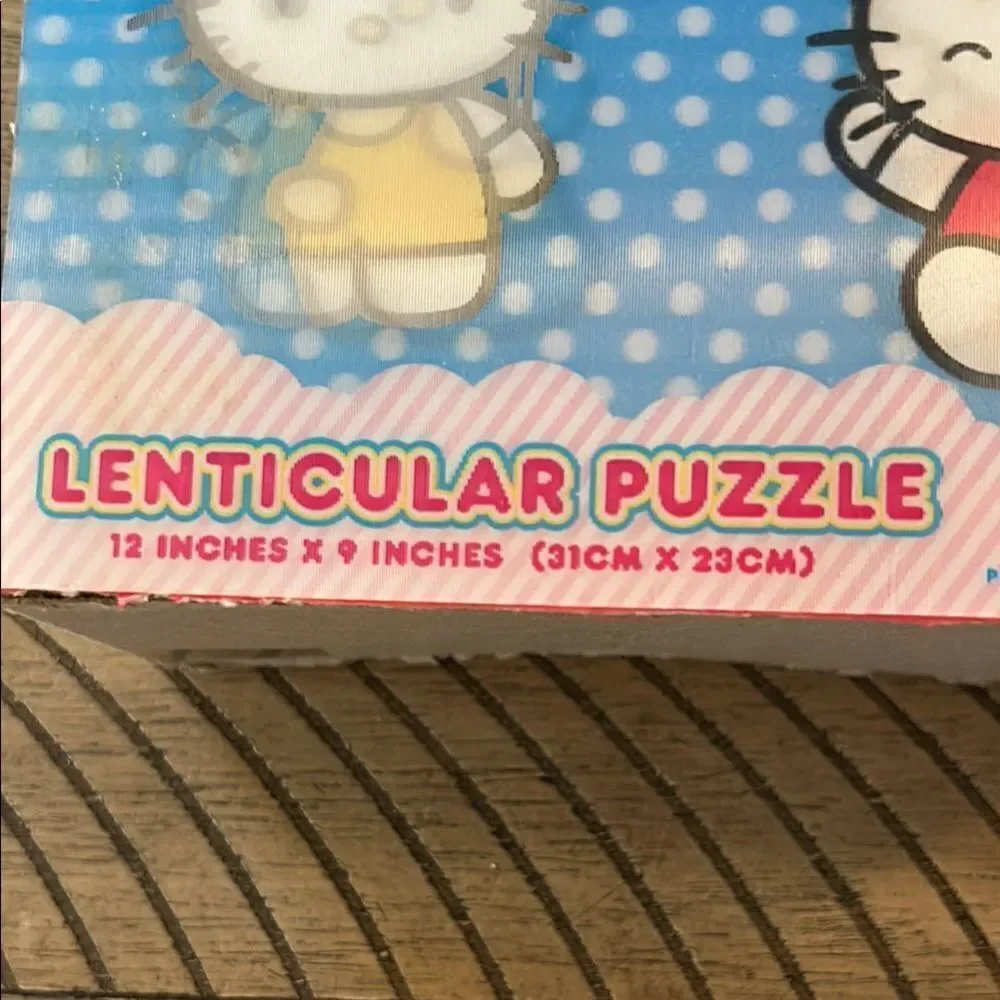 Hello Kitty 🐱 🌺 Lenticular Puzzle 🧩 Set - balloons 🎈🎈 too! 2011 Sanrio USA 🇺🇸